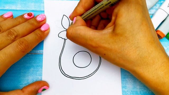 Как Нарисовать Авокадо/Открытка Своими Руками для МАМЫ смотреть онлайн