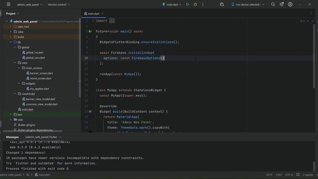 Connect Flutter WEB App with Firebase | WEB Tutorial for Beginners | Rider App Deliveroo Clone