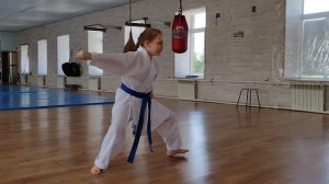 Ката Хейан Годан. Выполняет 5 кю