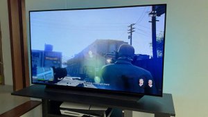 LG OLED C2 + Gta V PS5 Slim Gameplay 4K 60 FPS Test | Best Gaming TV