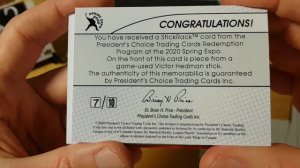 2020-21 President's Choice Game-used Stick Rack Hockey Box Break and Review