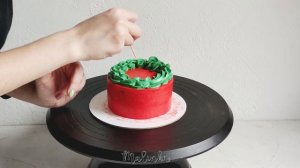 Новогодний бенто торт - простой способ оформления бенто торта