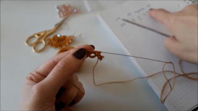 Серьги фриволите МК/ Earrings Needl Tatting/ Occhi/ Frivolité