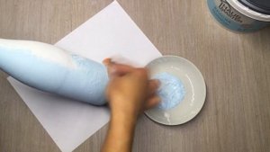 Декор свадебного шампанского в голубом цвете. Мастер-класс декор на свадьбу своими руками