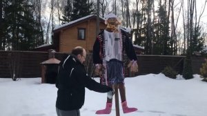 Сжигание чучела Масленицы в России