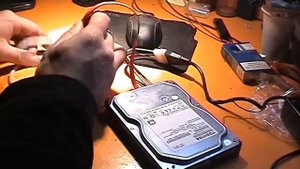моя первая посылка из Китая переходник SATA ide на usb