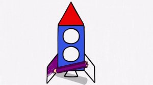 How to draw Rocket Ship. Draw with Steve. Teaching Cartoon how to draw and paint.