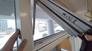 Как установить фрамужные ножницы севмех.рф на верхнеподвесную створку. #секретыоконщика