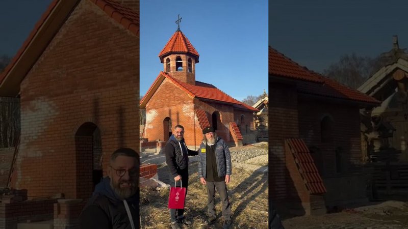 Поздравление с Пасхой от знаменитого путешественника о. Федора Конюхова и Павла Гончарова