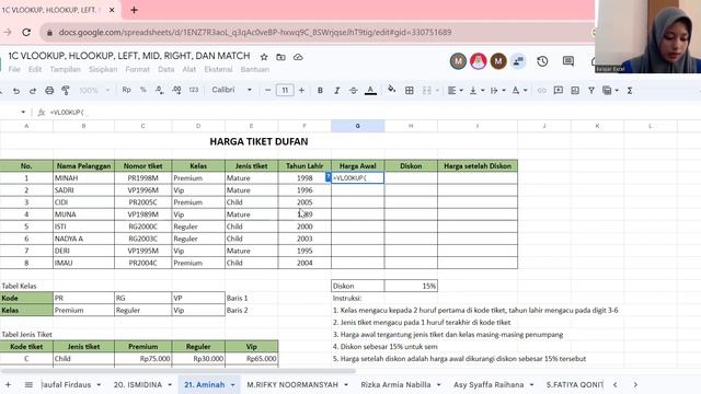 Fungsi VLOOKUP, HLOOKUP, LEFT, MID, RIGHT, IF dan MATCH смотреть онлайн