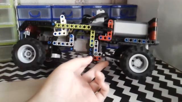 Обзор машинки из лего техник на дистанционном управлении смотреть онлайн