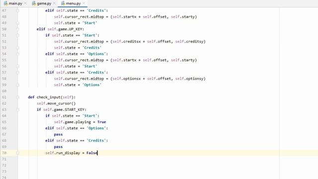 Pygame Menu System Tutorial Part 2: Building the Menu and States