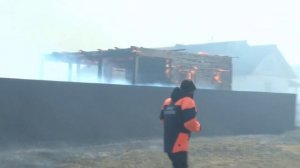 Пожар в поселке Добротный