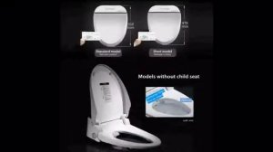 Ecofresh Smart toilet seat Washlet Elongate Electric Bidet cover heat