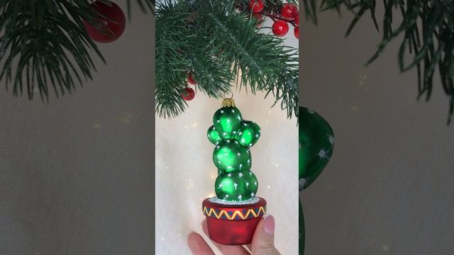 Арт. A2994  Формовая игрушка из Польши «Кактус в горшочке»