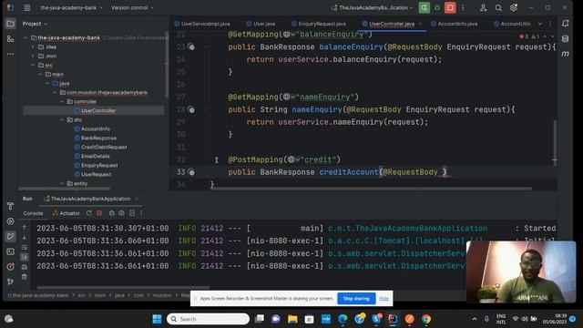 Credit and Debit Service - Creating a Banking Application With Java and Spring Boot смотреть онлайн