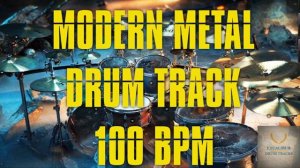 Metal Drum Track for Guitar - Modern 100 BPM (4/4) | Backing Tracks