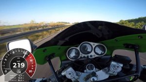 Kawasaki  ZX-6R  0-240 Km/h [GPS] -  ACCELERATION - TIMING