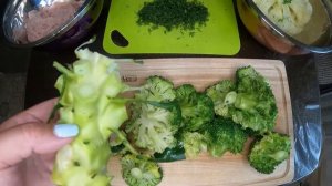 Запеканка из цветной капусты, брокколи и куриного фарша в духовке!