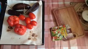 Салат из печеных овощей