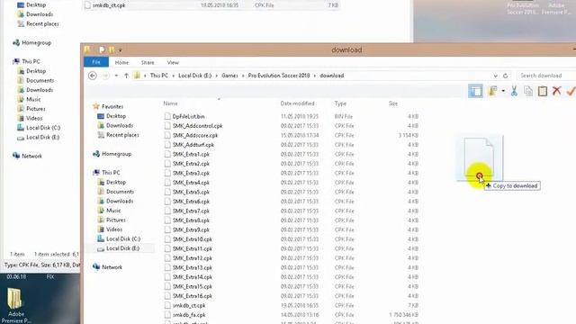 PES 2018 SMoKE patch STUCK FIX IN 1 MIN ! For CPY Version смотреть онлайн