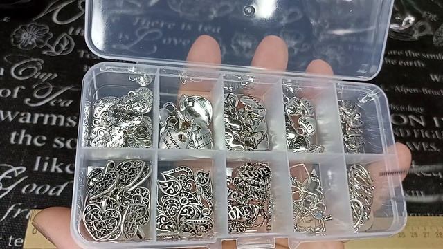 Подвески в форме сердца. #рукоделие #товарыдлярукоделия #подвески #набордлярукоделия