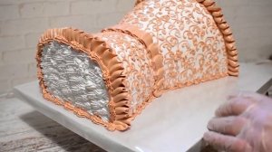 Торт Букет. Как украсить торт " Букет роз"  белково-заварным кремом. 3D торт