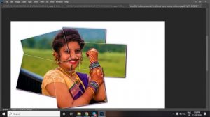 Vertical Panels Portrait Photoshop Action | Frame effect by action