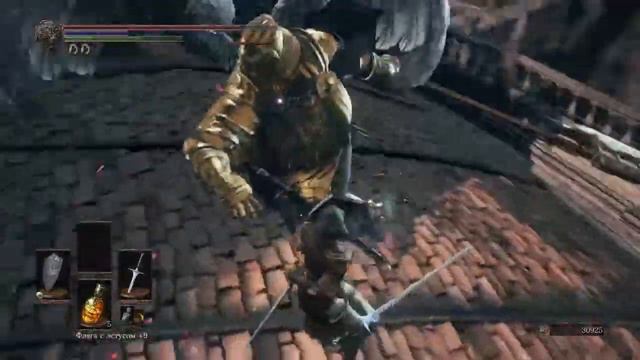 Прохождение Dark Souls 3 #119  На крише Великого архива 2   Золотые рыцари