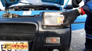 Замена ламп в фарах автомобиля Ока (лампы H4 Philips за 200 руб )