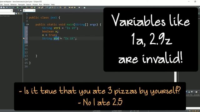 1. Variables & Datatypes in JAVA | Learn Java through Examples | Java Tutorials for Beginners