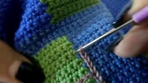 Вязание крючком.Стив в алмазной броне из Майнкрафт.Мастер-класс,ч.3.