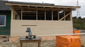 Каркасная Пристройка из дерева к дому своими руками, Строительство, Дом своими руками
