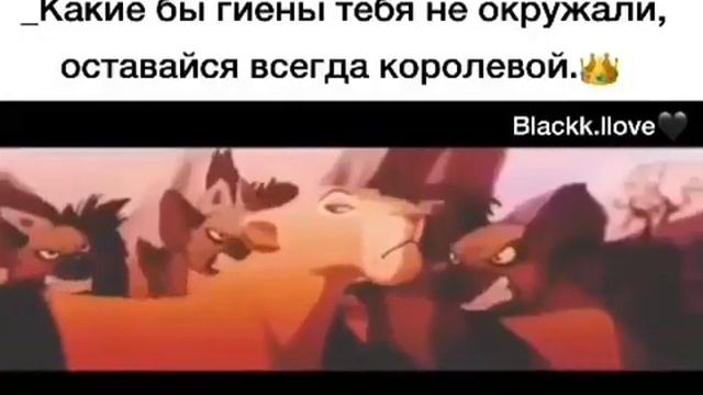 Какие бы гиены тебя не окружали,оставай всегда королевой смотреть онлайн