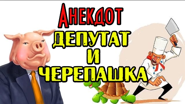 АНЕКДОТ ПРО ДЕПУТАТА И ЧЕРЕПАХУ. АНЕКДОТ ДО СЛЕЗ.