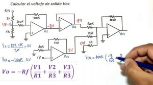 SUMADOR INVERSOR + (Inversor, No Inversor,  Seguidor de Tensión) | Ejercicio 2