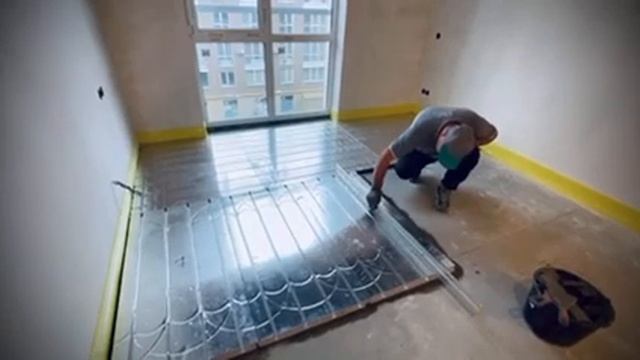 Водяні теплі підлоги без стяжки у квартирі площею 60 кв.м. - товщина 30 мм Alfamix (Україна)