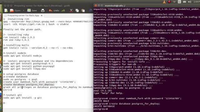 Preparing vps for Rails App installing setting up postgresql and git 2 смотреть онлайн
