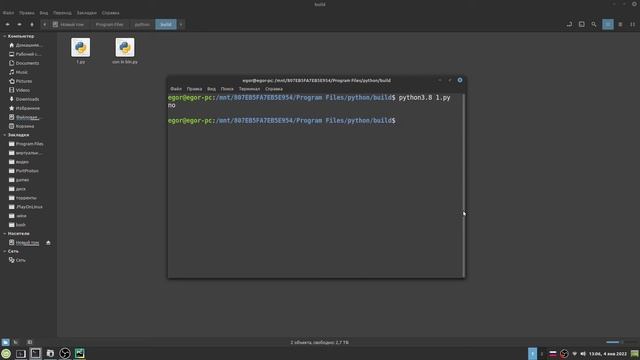 запуск python скрипт в linux