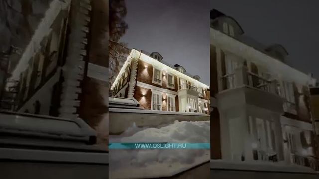 декоративное освещение фасадов зданий #новогоднееосвещение