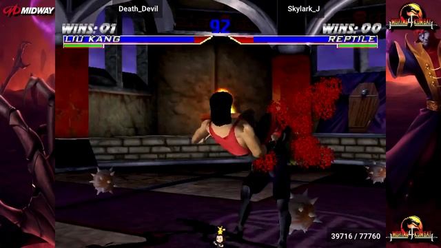 Mortal Kombat Gold - Death_devil vs. Skylark_J - Fightcade смотреть онлайн