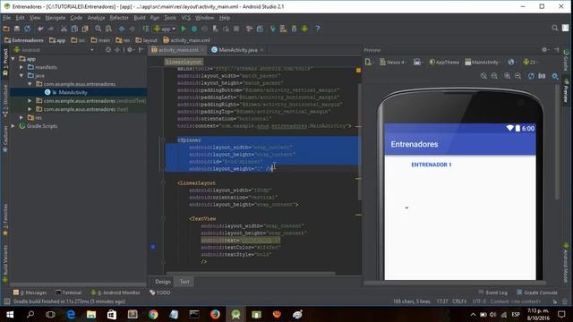 12. Android Studio Para Principiantes- (parte1) Spinner en aplicación Pókemon Entrenadores. смотреть онлайн