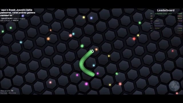 SLITHER.IO Cobrinha malandra. :D смотреть онлайн