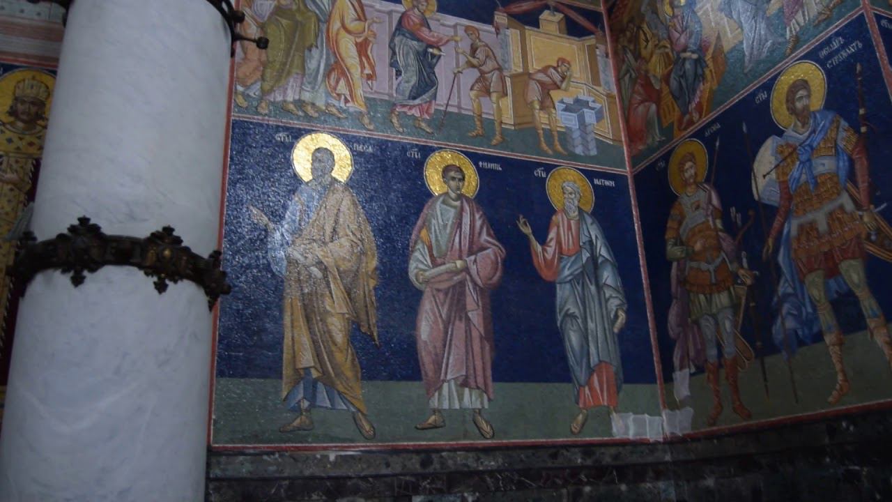 Топола Храм Св Георгия Усыпальница мавзолей сербской королевской семьи Карагеоргиевичей смотреть онлайн