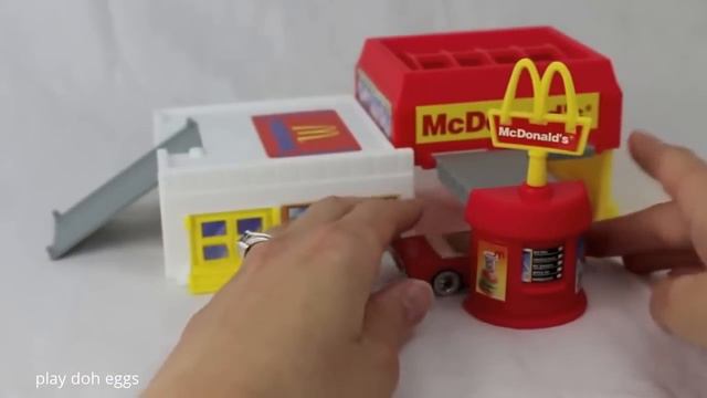 play doh mcdonald's restaurant playset with cookie monster barbie mold burgers fries - episode 32 смотреть онлайн