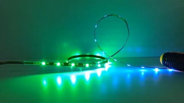 New 4mm Wide Individual Addressable APA102-2020-RGB Flex Digital LED Strips - 60led/m DC5V смотреть онлайн