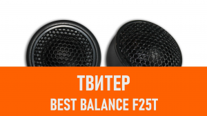 Распаковка твитера Best Balance F25T