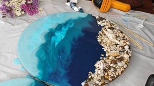 Картина Морское дно из эпоксидной смолы | Открыла второй магазин на Озон