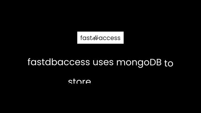 fastdbaccess | Launch #developer #mongodb #nextjs #developertools