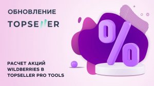 Расчет акций Wildberries в TOPSELLER PROTOOLS